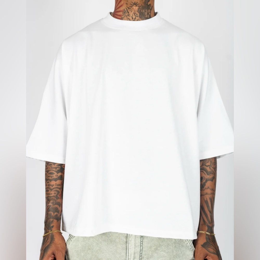 Boxy Classic White Oversized T-Shirt | Size L | Brand New, Never Worn